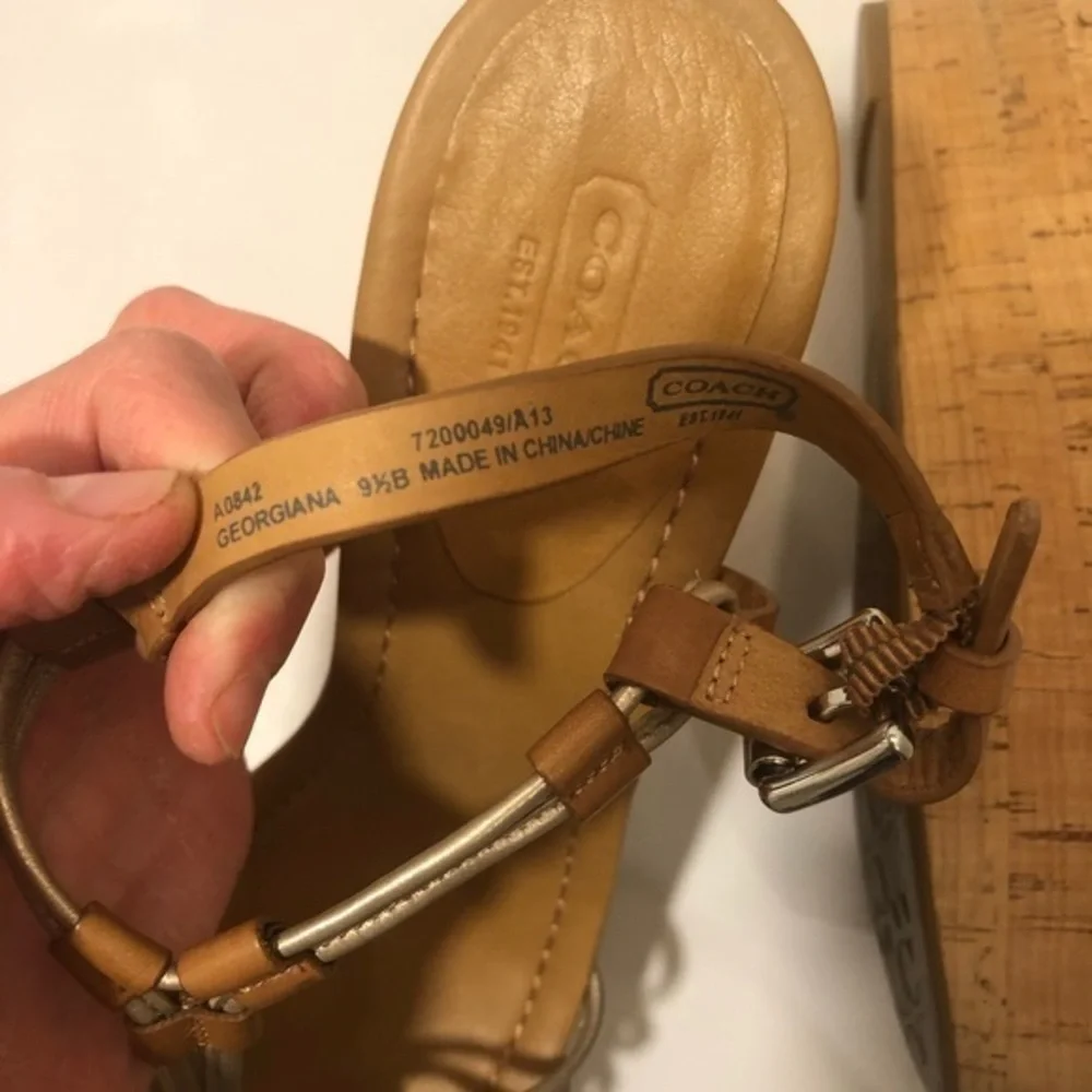 Coach Georgiana platform sandals 9.5 b
